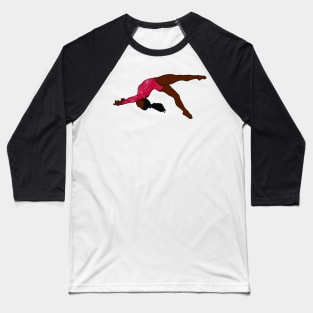 Simone Biles Gymnastics Drawing Baseball T-Shirt